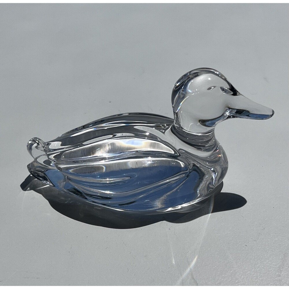 Princess House 24% Lead Crystal Duck Collection Germany Paperweight Figurine